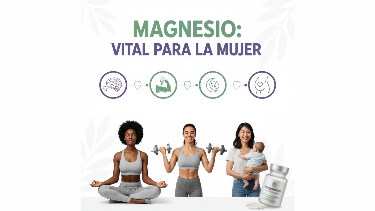 para qué sirve el magnesio en las mujeres